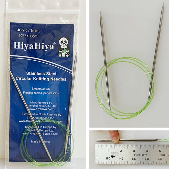Hiya Hiya Fixed Circular Needles: 3mm Bundle - Picture 4 of 4